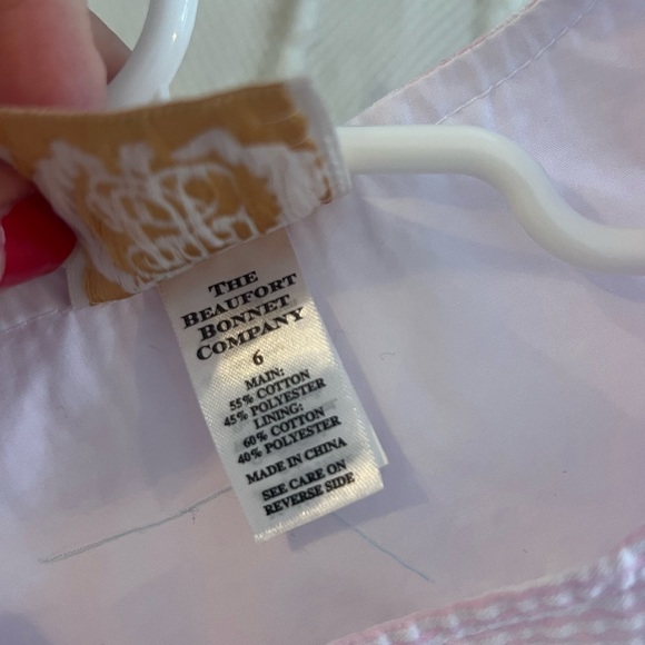 The Beaufort Bonnet Company pink and blue sleeveless dress - Picture 4 of 4